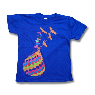 T-shirt met een zeefdruk in vijf kleuren